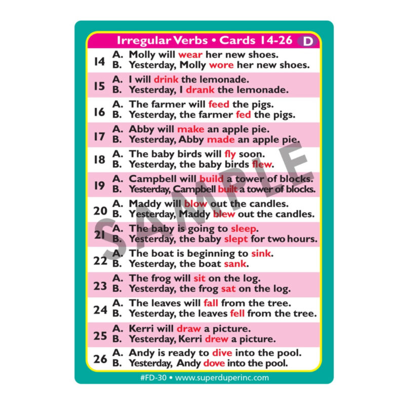 Irregular Verbs Fun Deck® - Image 6