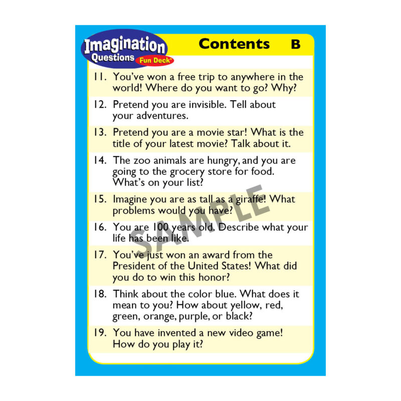 Imagination Questions Fun Deck® - Image 3