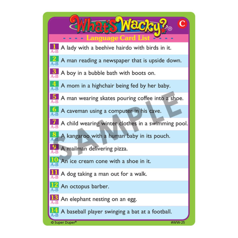 "What's Wacky?"® Language Cards - Image 5