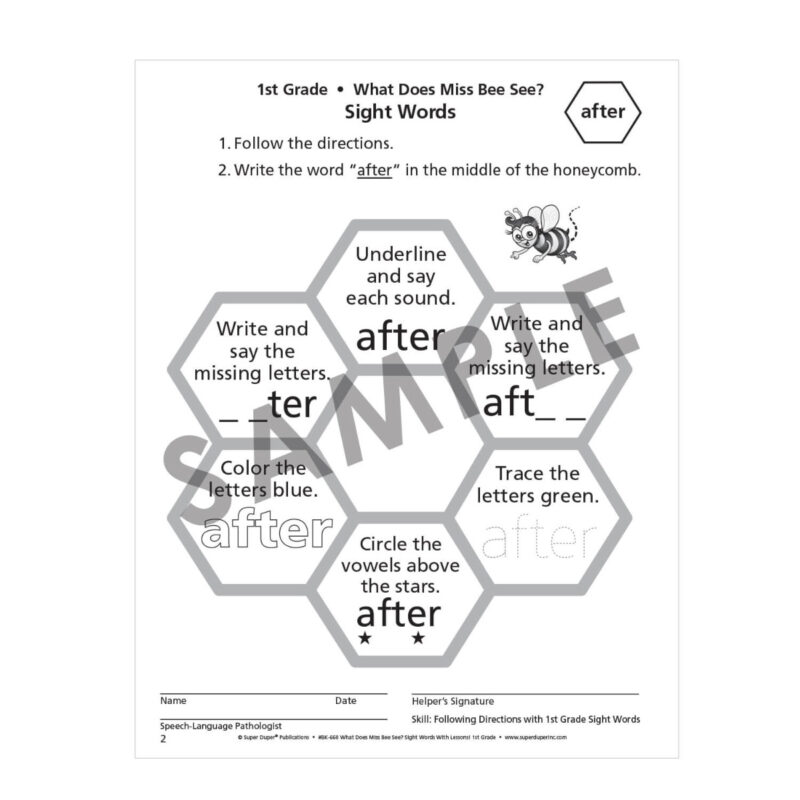 What Does Miss Bee See Sight Words with Lessons! - 1st Grade - Image 10