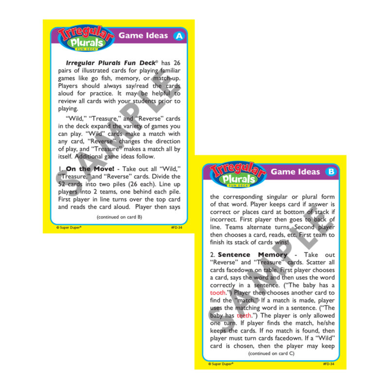 Fun Deck® Plurals Bundle - Image 2