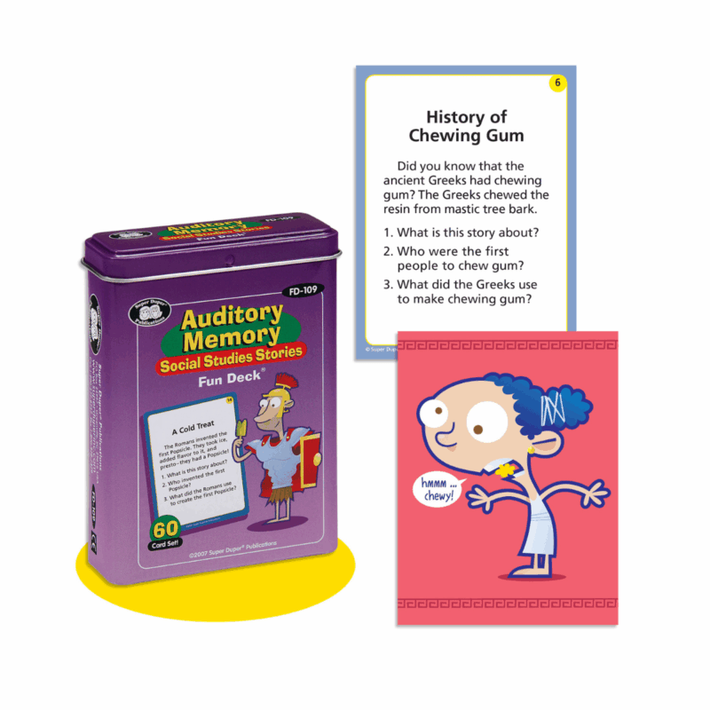 Auditory Memory Social Studies Stories Fun Deck®