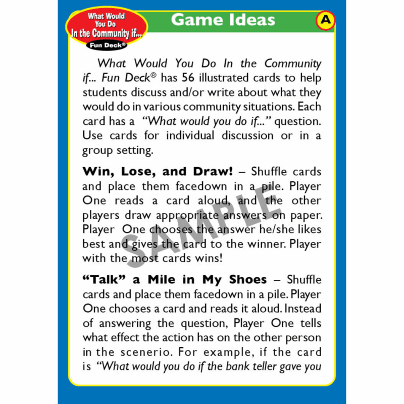 What Would You Do in the Community If... Fun Deck® - Image 5