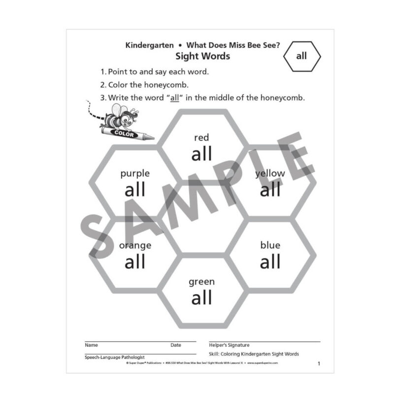 What Does Miss Bee See? Sight Words with Lessons! - Kindergarten - Image 5