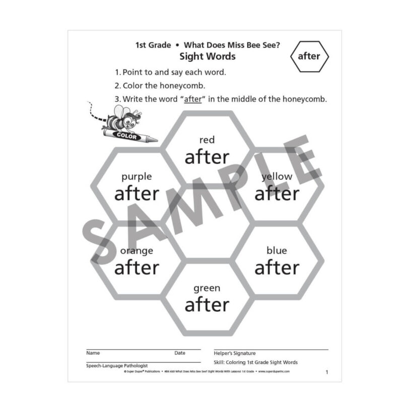 What Does Miss Bee See Sight Words with Lessons! - 1st Grade - Image 5