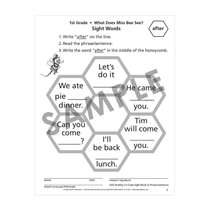 What Does Miss Bee See Sight Words with Lessons! - 1st Grade - Image 4