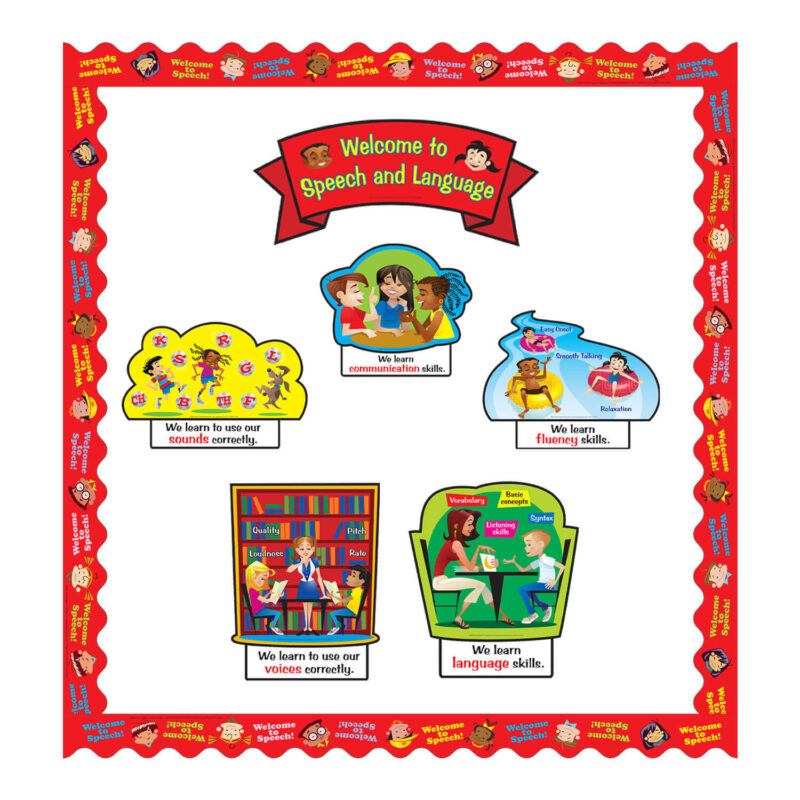 Welcome to Speech & Language Bulletin Board Set