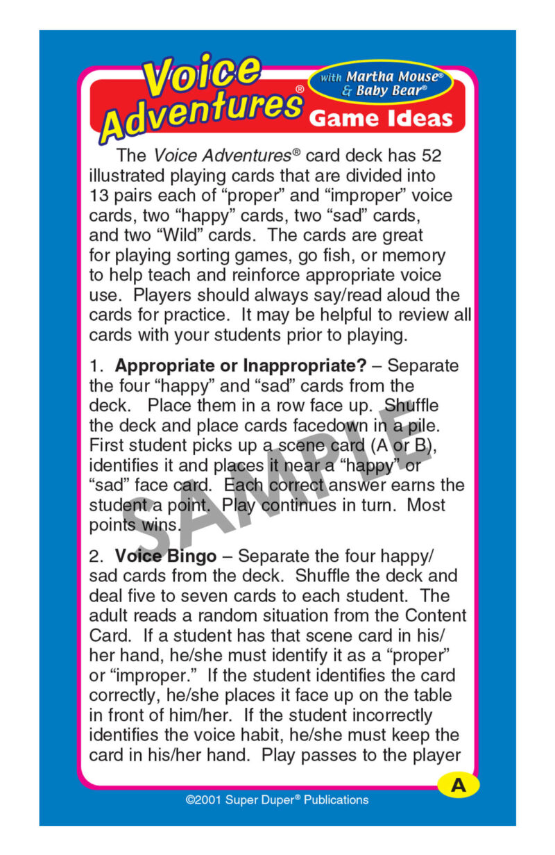 Voice Adventures® Card Deck - Image 9