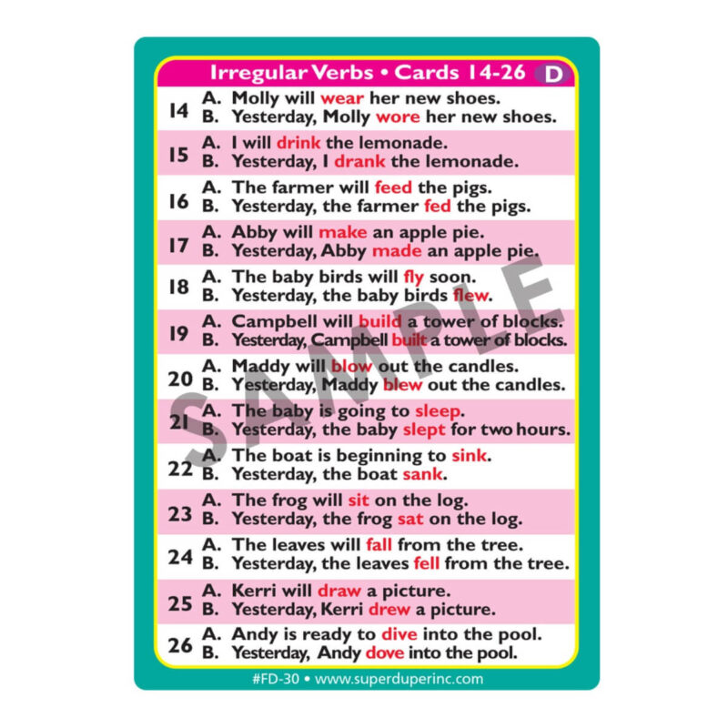 Irregular Verbs Fun Deck® - Image 4