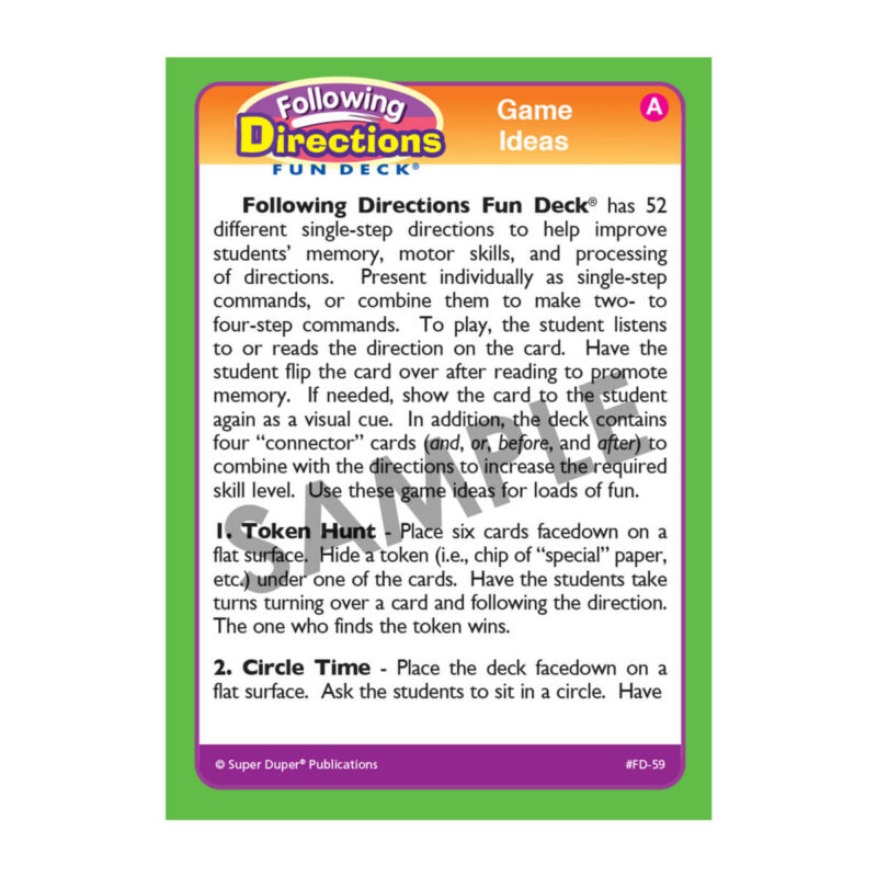 Following Directions Fun Deck® - Image 6