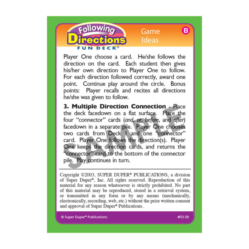 Following Directions Fun Deck® - Image 5