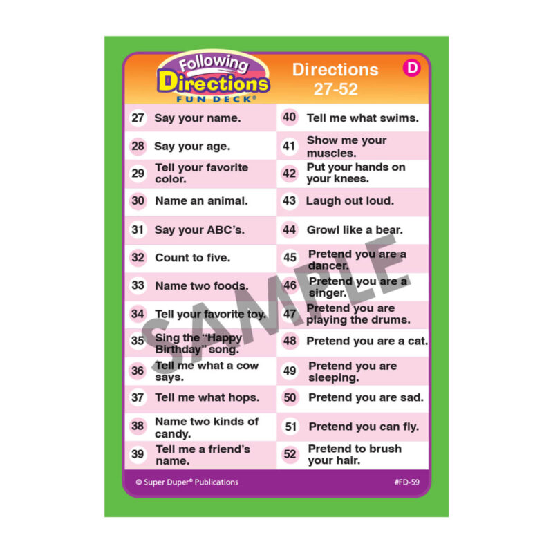 Following Directions Fun Deck® - Image 3