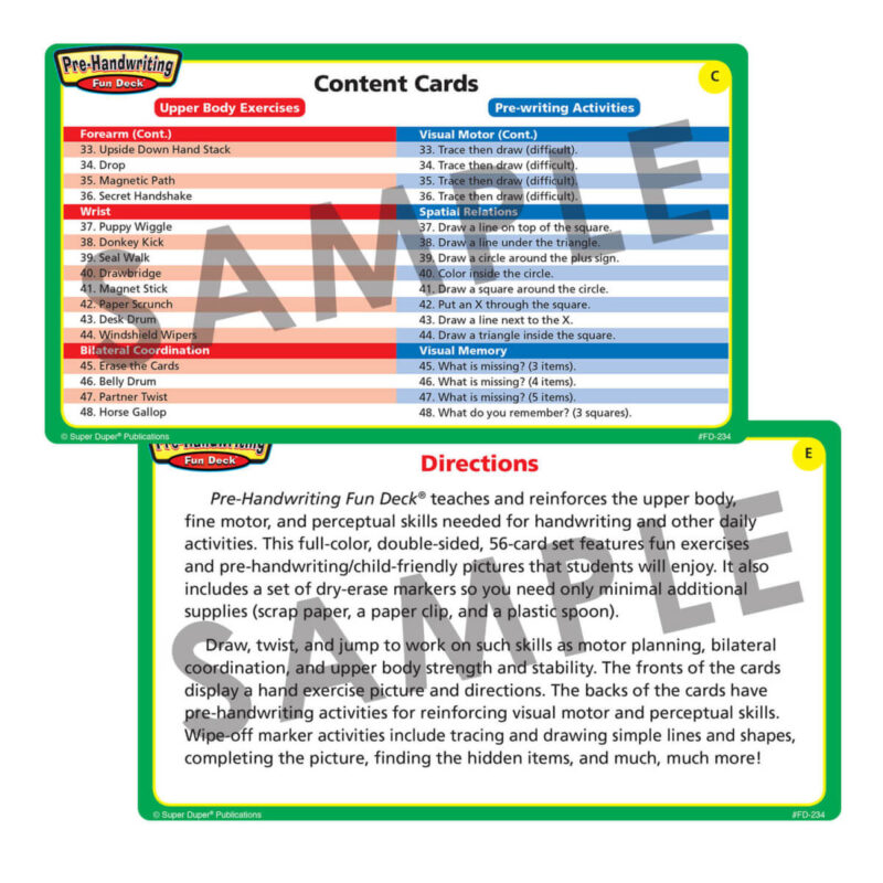 Pre-Handwriting Fun Deck® - Image 3