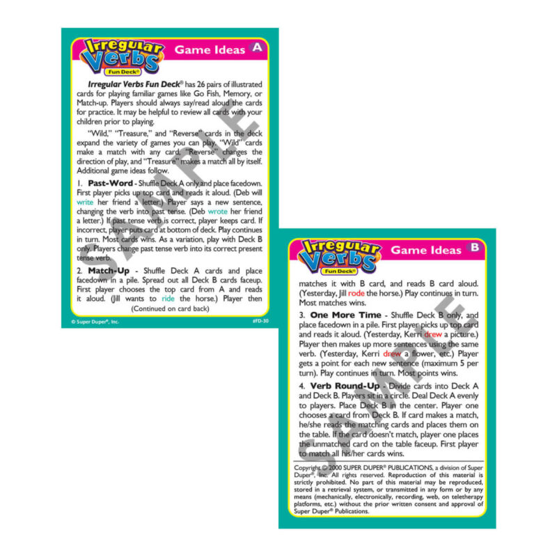 Fun Deck® Verbs Bundle - Image 13