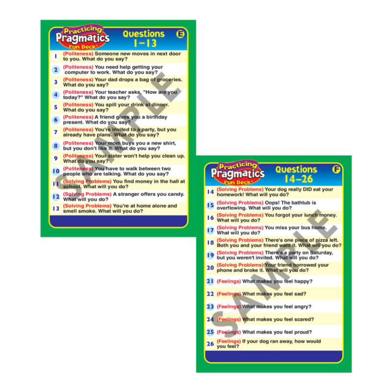 Practicing Pragmatics Fun Deck® - Image 9