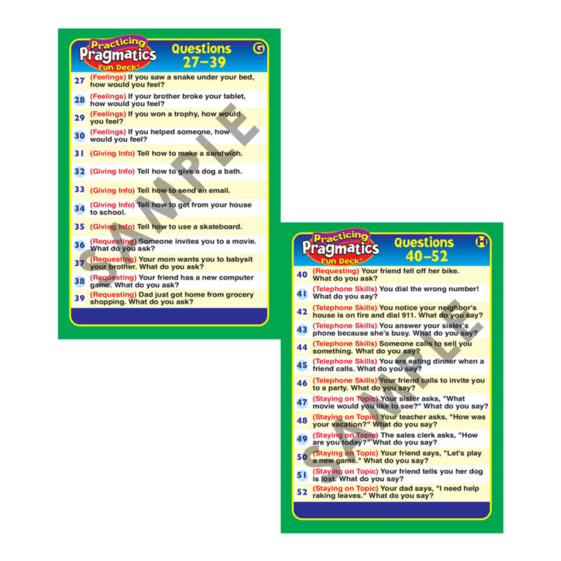 Practicing Pragmatics Fun Deck® - Image 8