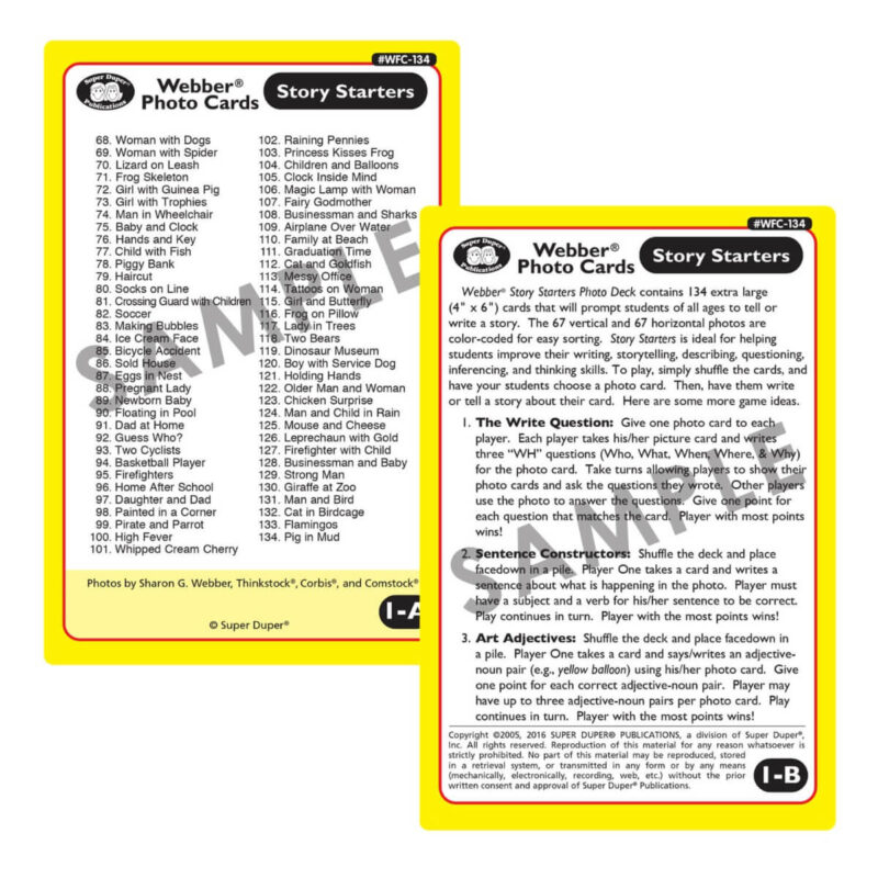 Webber® Photo Cards - Story Starters - Image 13